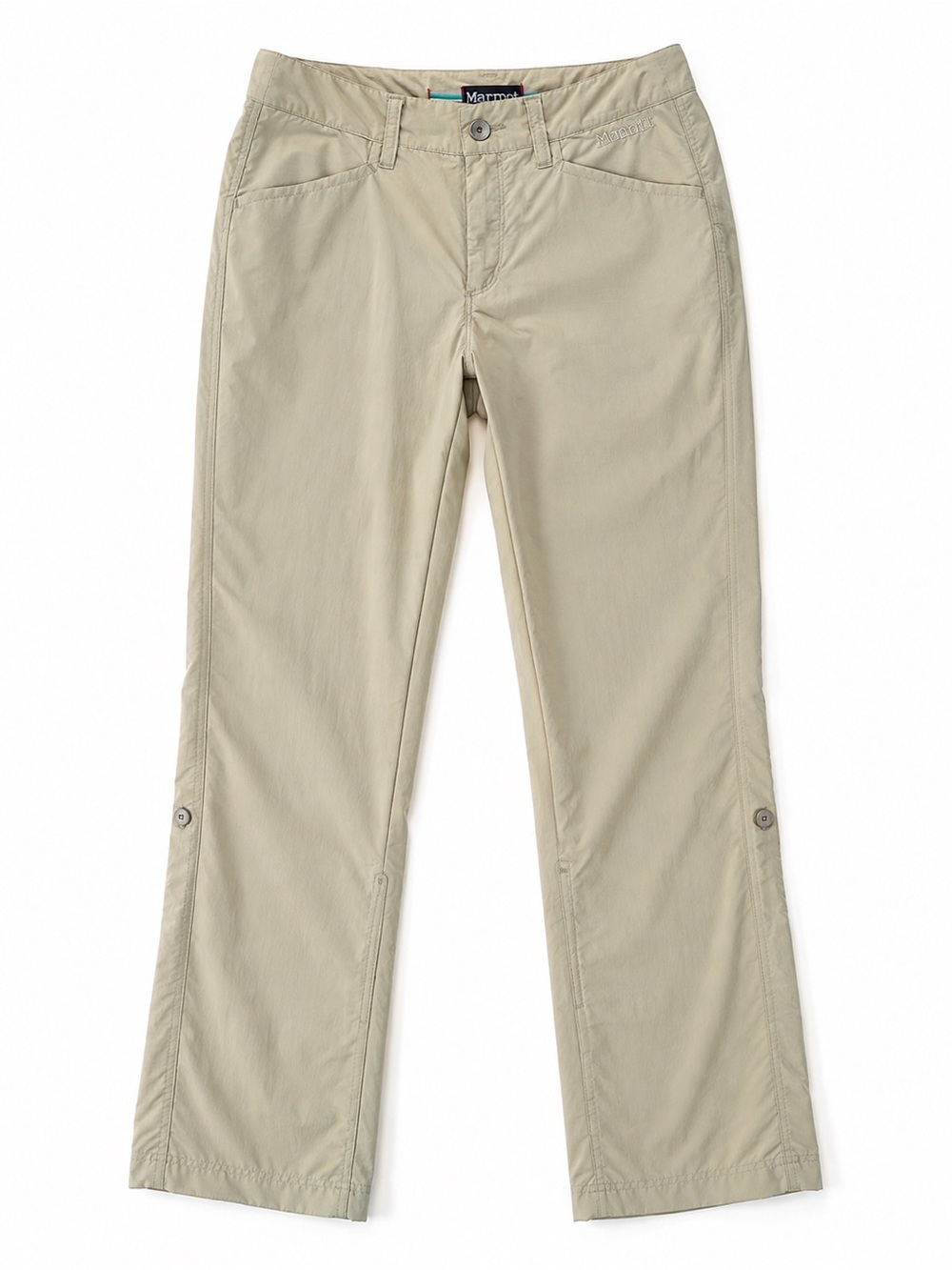 Marmot Women’s Convertible Hiking Pants 8 Tan Nylon UPF Zip Off Trail Travel